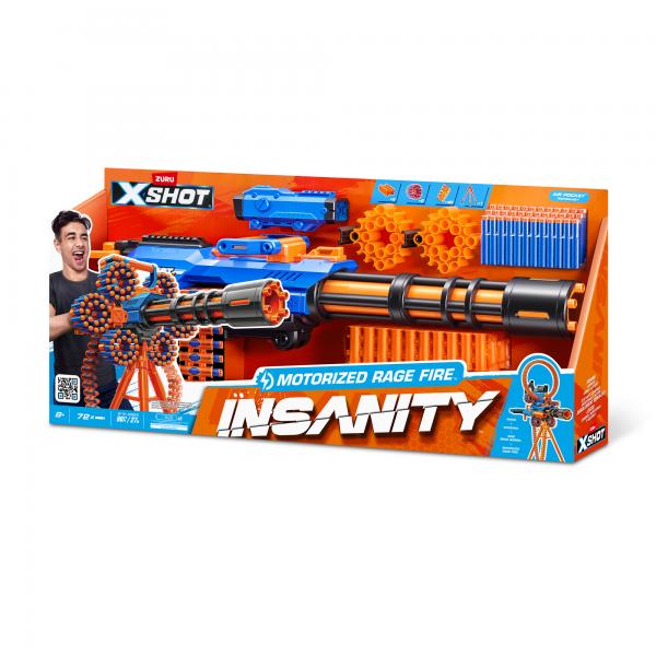 Blaster Motorizzato - Zuru - X-Shot Rage Fire - 40 Dardi - Treppiede Incluso - Gittata 27 M - Image 3