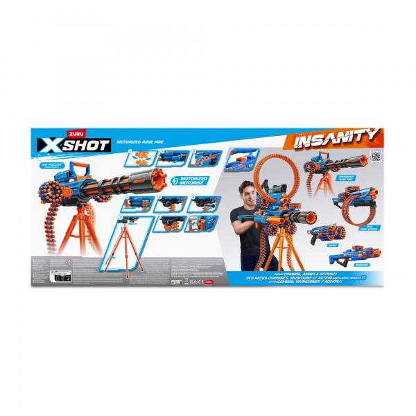 Blaster Motorizzato - Zuru - X-Shot Rage Fire - 40 Dardi - Treppiede Incluso - Gittata 27 M - Image 4