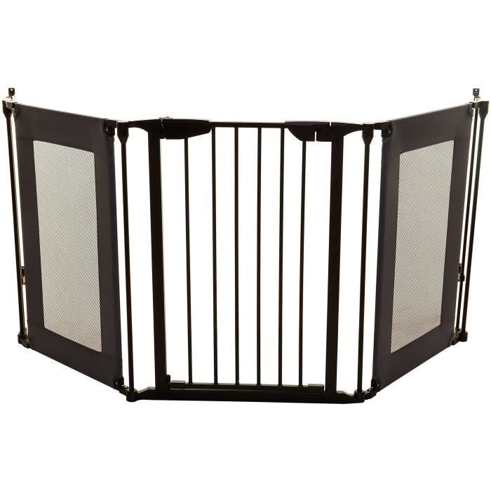 Barriera Di Sicurezza - Dreambaby - Denver - 3 Pannelli - 85,5-200 X 74 Cm - Bidirezionale - Nera