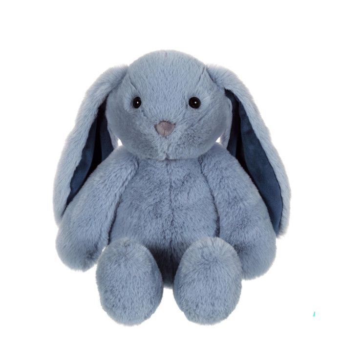 Peluche Coniglietto Alla Moda - Gipsy Toys - Blu, 28 cm