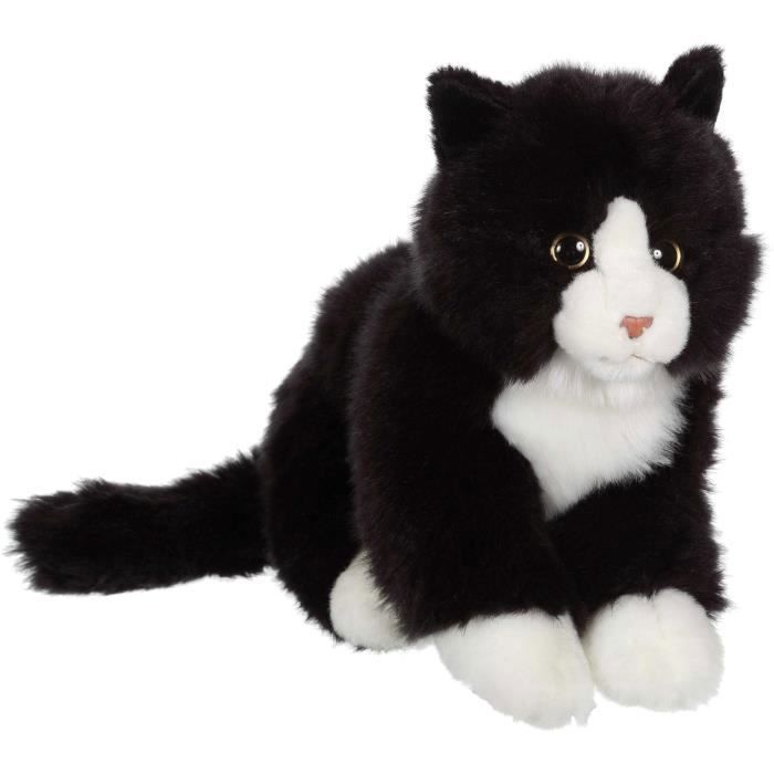 Peluche - Gipsy Toys - Gatto Mimiz - 28 Cm - Nero/bianco
