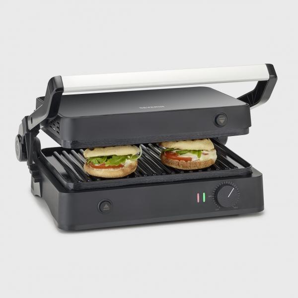 Grill Elettrico Multifunzione - Severin - Kg2398 - Multigrill Compatto Per Carne Per Verdure, Bistecche E Panini - Image 4