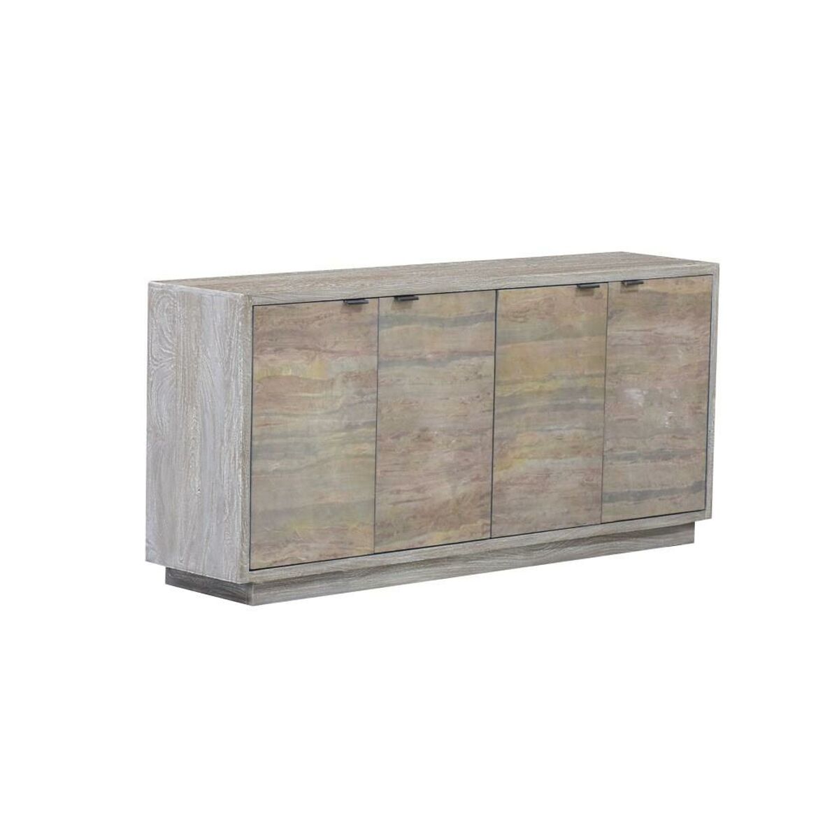 Credenza Home Esprit Grigio Pietra Legno Di Mango 175 X 40 X 81 cm