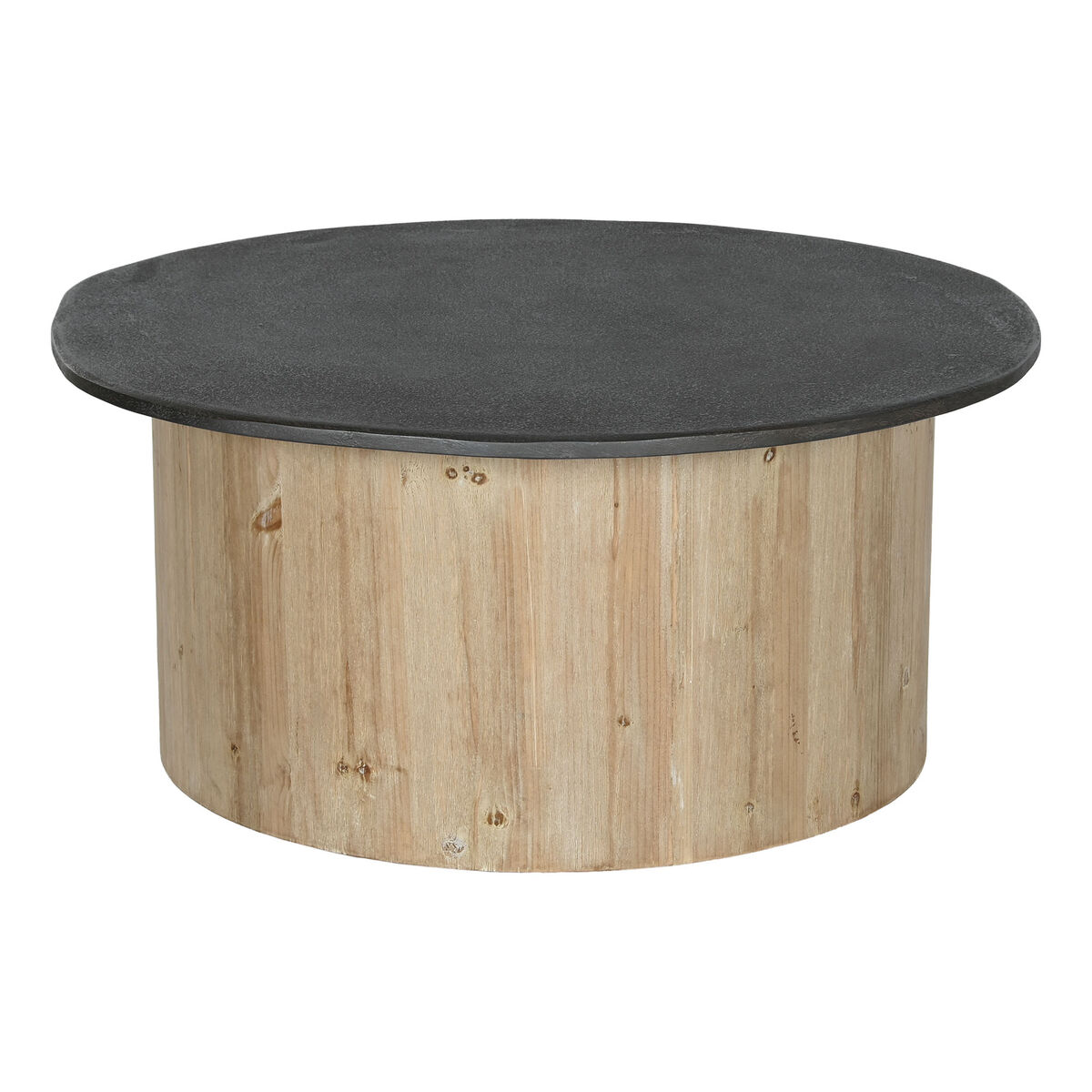 Tavolino Da Caffè Home Esprit Naturale Marrone Scuro Abete 90 X 90 X 40 cm