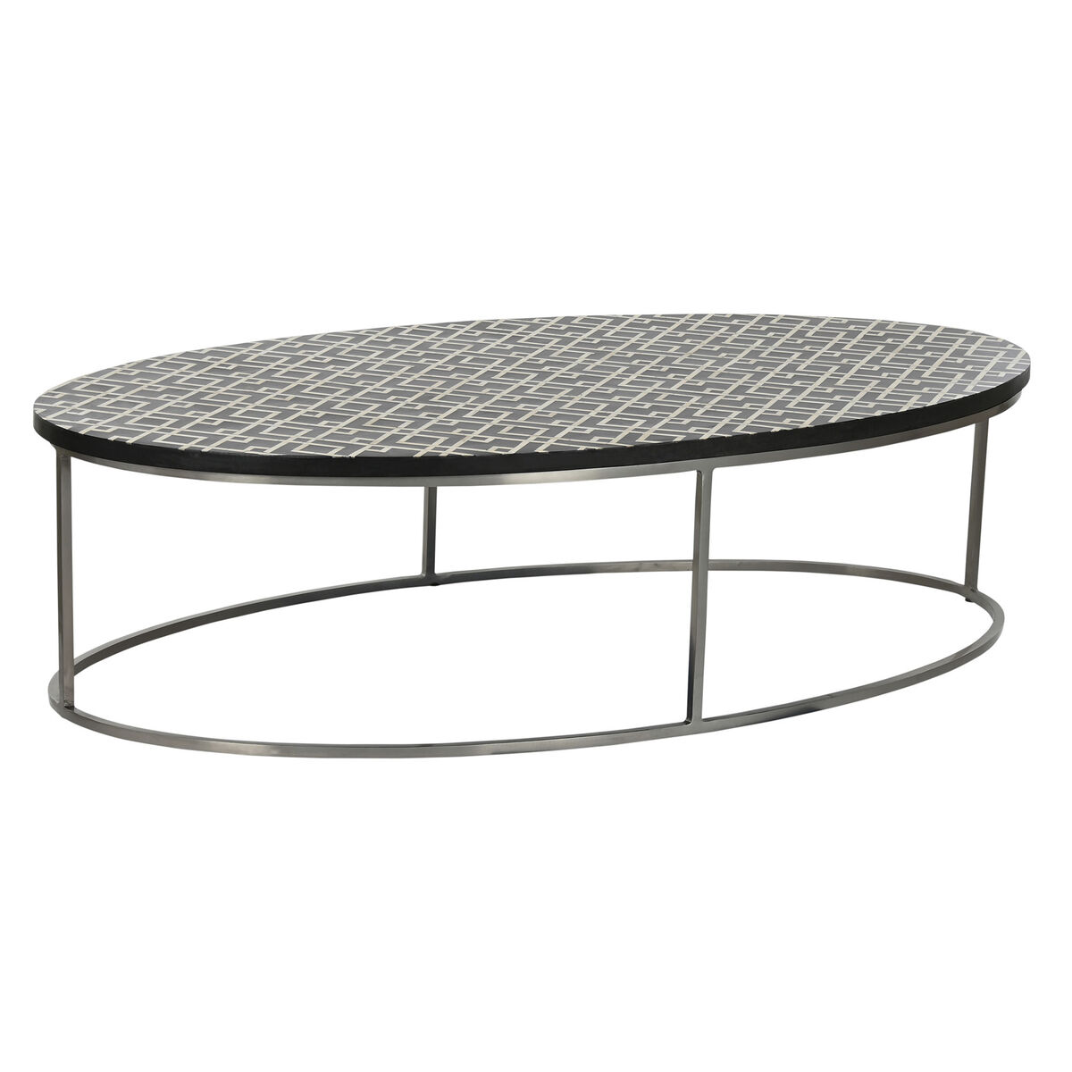 Tavolino Da Caffè Home Esprit Nero Avorio 150 X 80 X 40 cm