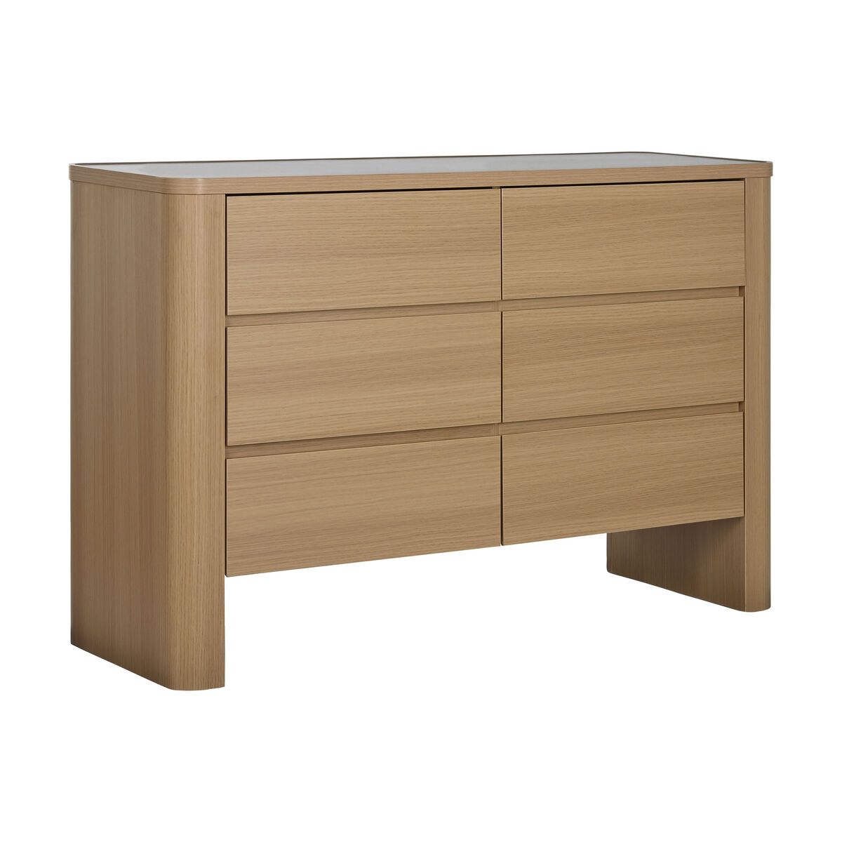 Cassettiera Home Esprit Naturale Grigio Chiaro Moderno 120 X 40 X 80 cm