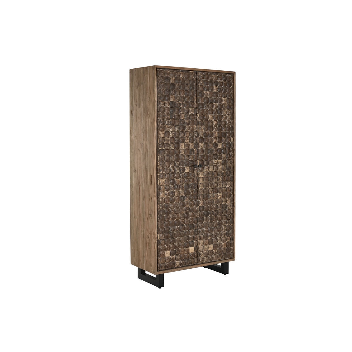 Armadio Home Esprit Teak Fibra Di Cocco 85 X 40 X 185 cm