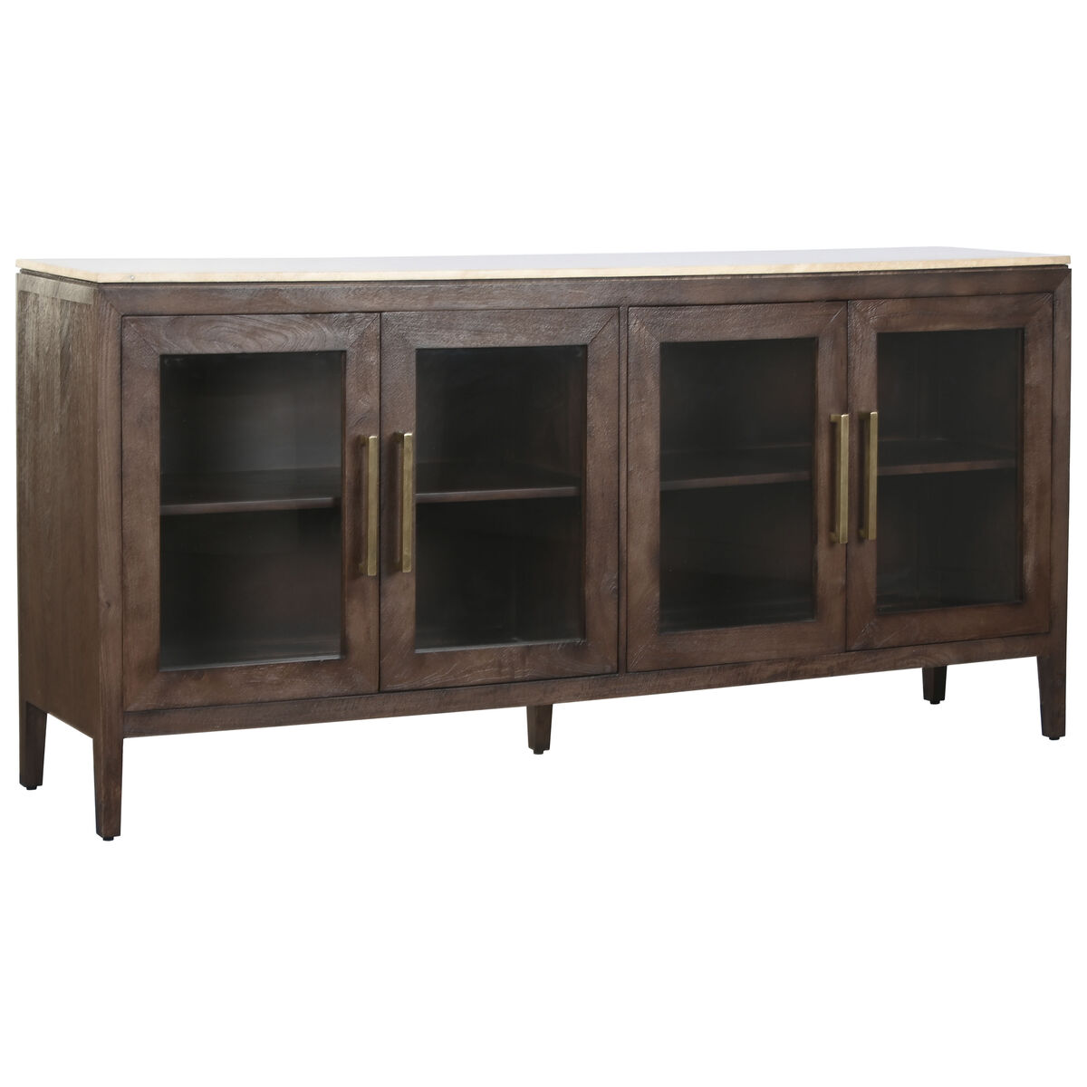 Credenza Home Esprit Marmo Legno Di Mango 180 X 40 X 85 cm