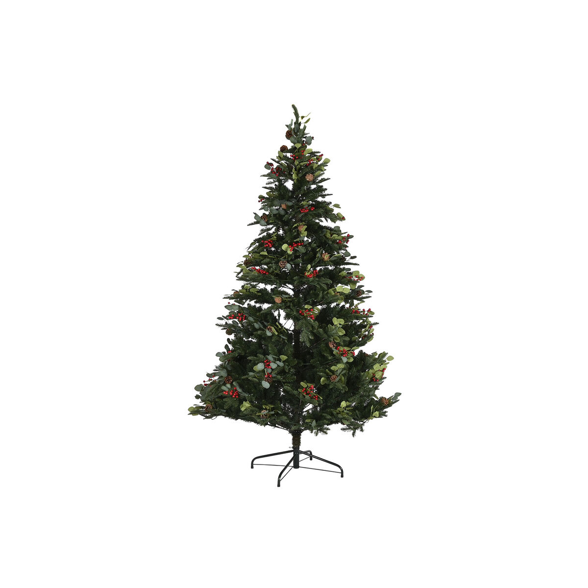 Albero Di Natale Home Esprit Rosso Verde Pvc Metallo 144 X 144 X 240 cm