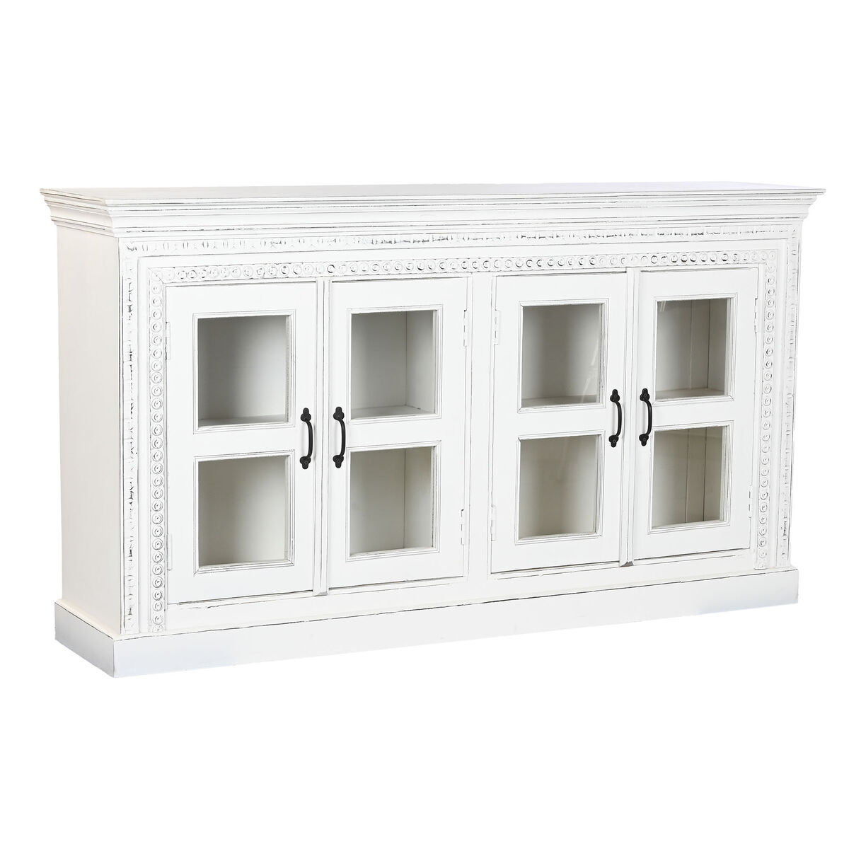 Credenza Home Esprit Bianco Cristallo Legno Di Mango 180 X 40 X 100 cm