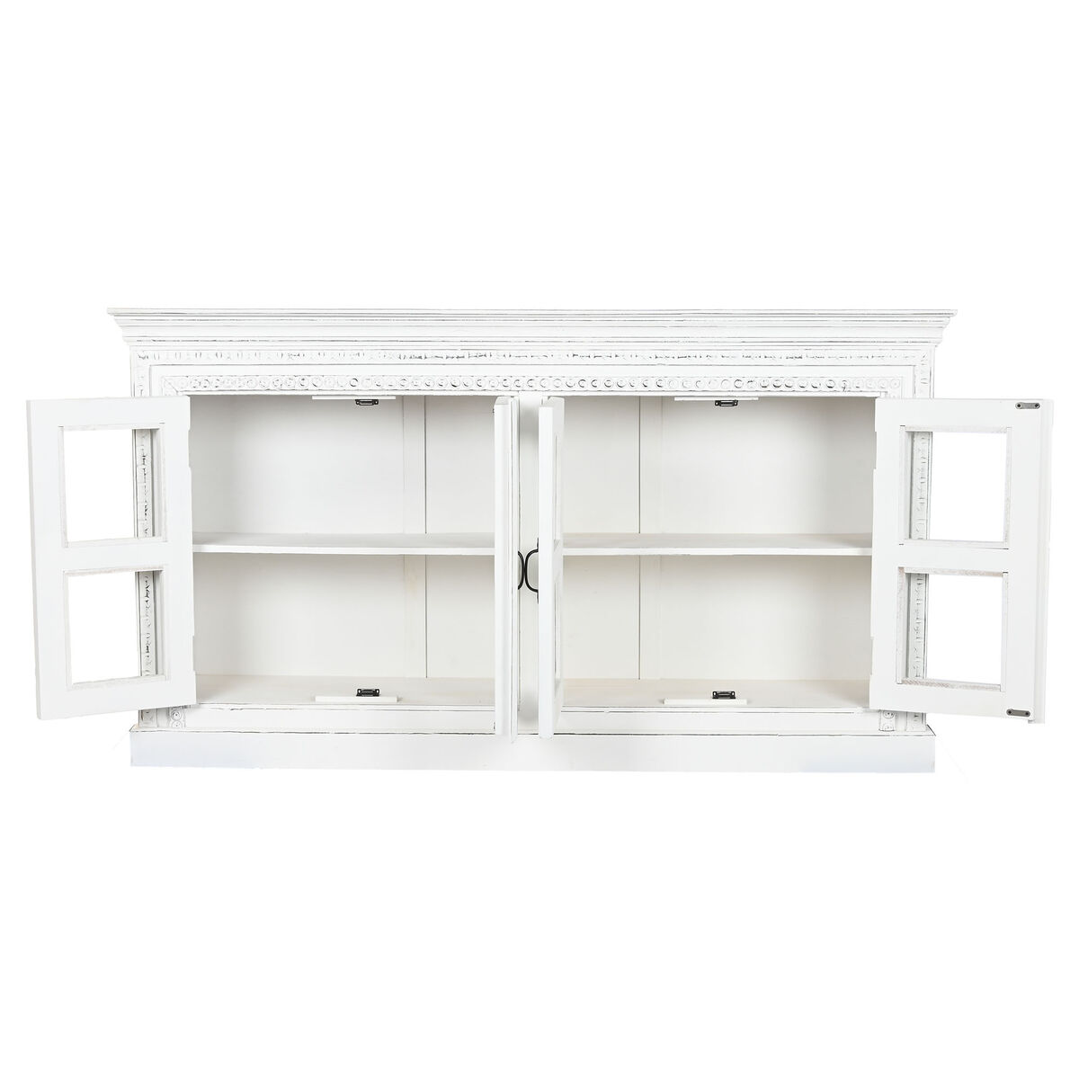 Credenza Home Esprit Bianco Cristallo Legno Di Mango 180 X 40 X 100 cm - Image 3