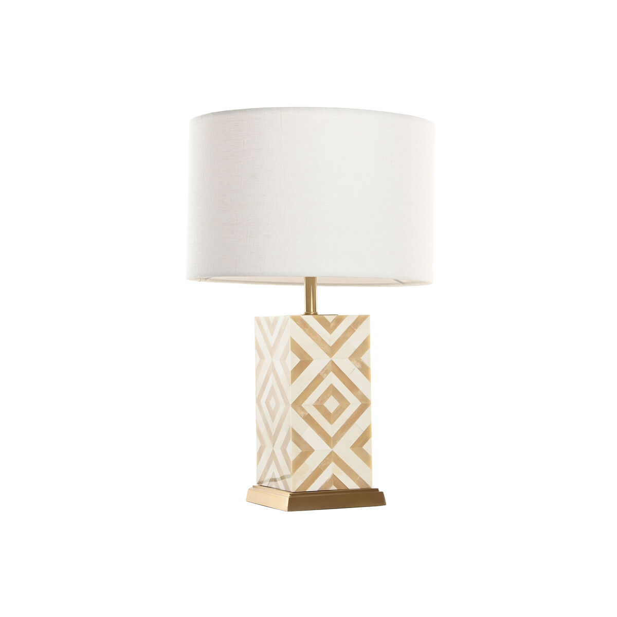 Lampada Da Tavolo Home Esprit Bianco Beige Dorato 50 W 220 V