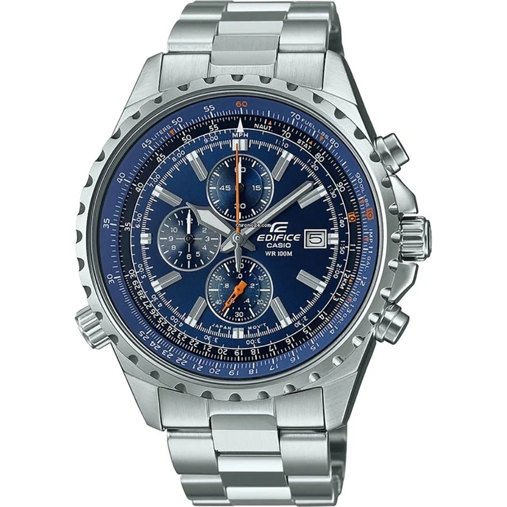 Casio Edifice Mod. Slide Rule Xl Chrono - Blue