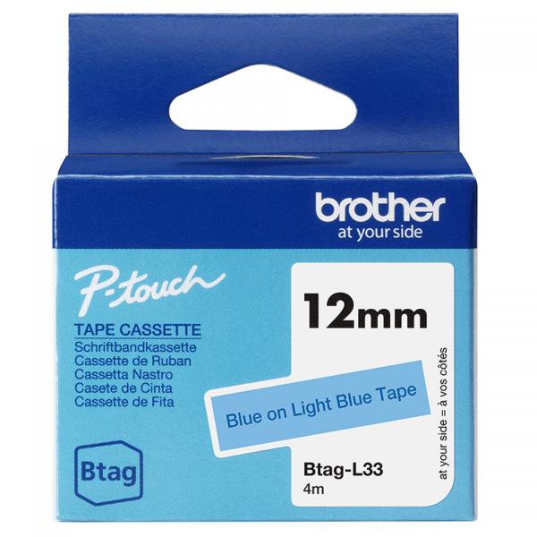 Brother BtaG-L33 - Blu Su Azzurro - Rotolo (1,2 Cm X 4 m)