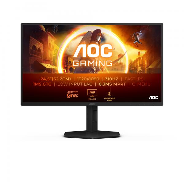Aoc G4 25g4sxu Monitor Pc 62,2 Cm [24.5] 1920 X 1080 Pixel Full Hd Led Nero, Grigio (25g4sxu24.5fast Ips1920x1080300hz [oc 310hz]2x 2.01x 1.4)