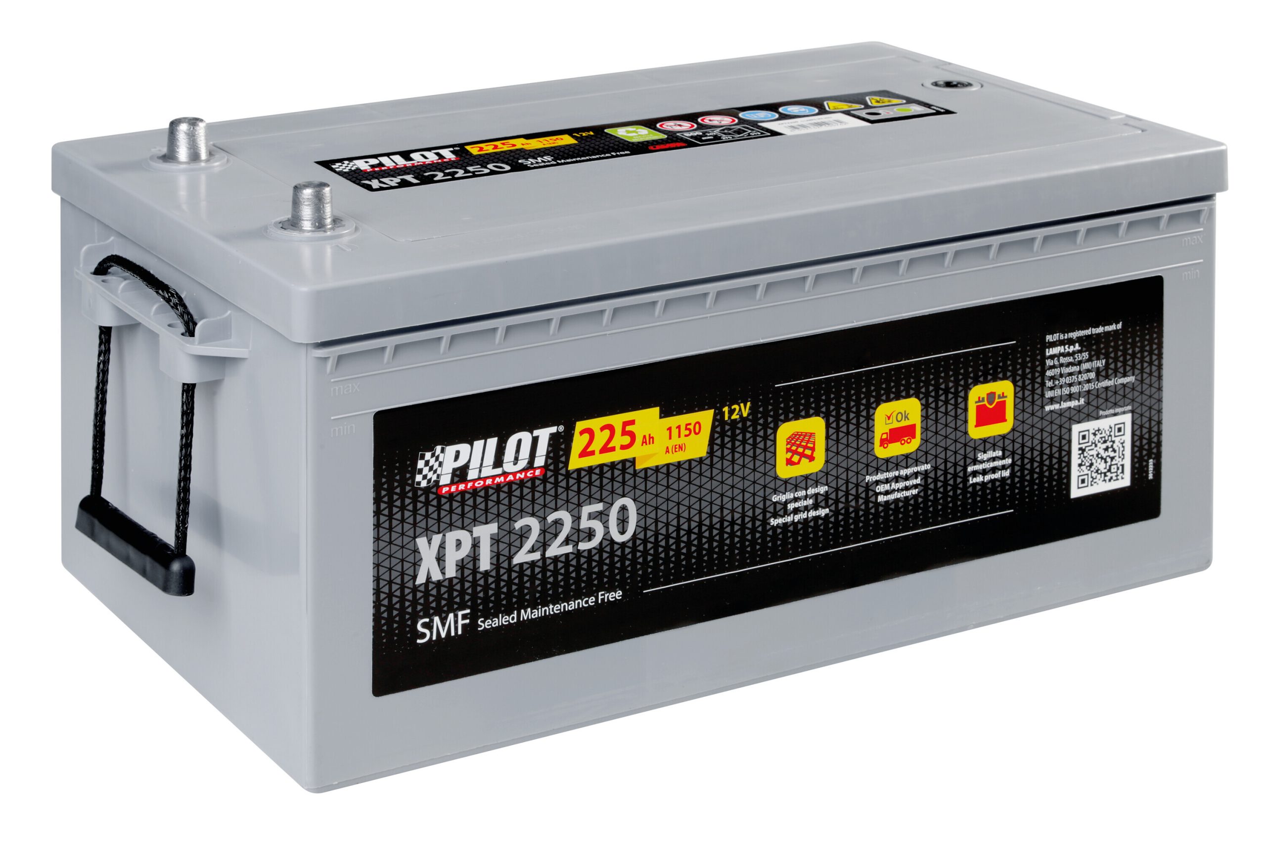 Batteria 12v - Pilot Smf - 225 Ah - 1150 A