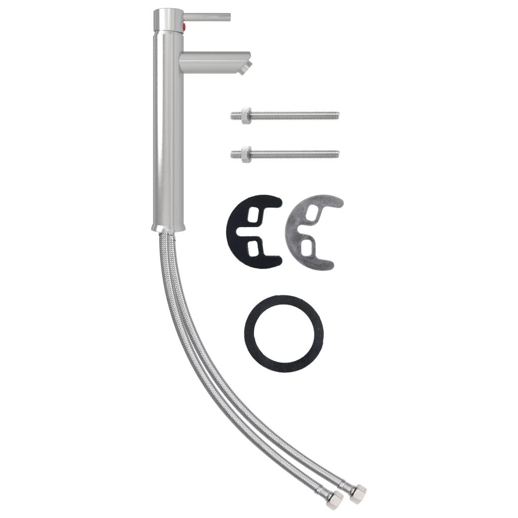 Lavandino Con Rubinetto E Piletta In Vetro Temperato Satinato - Image 4