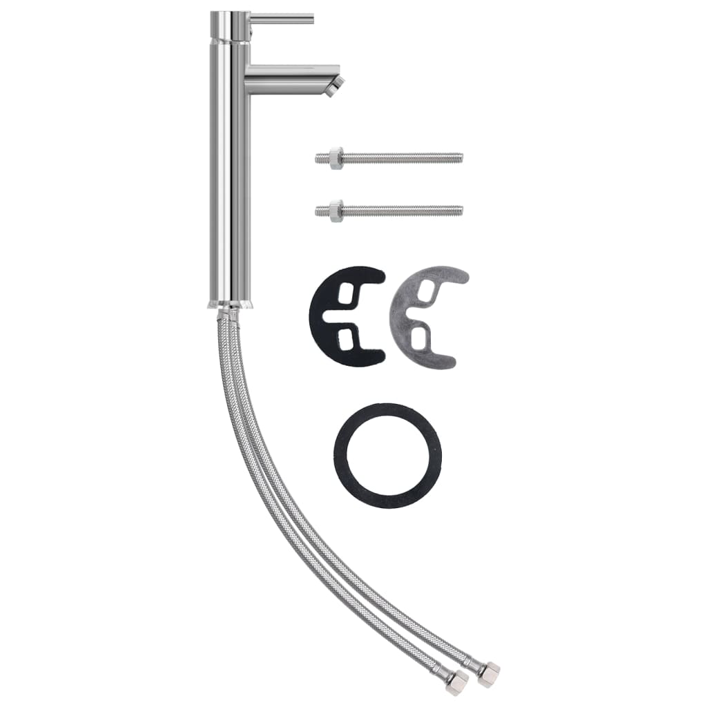 Lavandino Con Rubinetto E Piletta In Vetro Temperato Satinato - Image 4