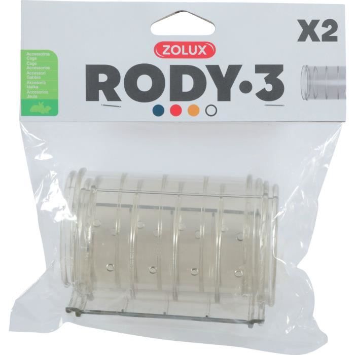 Zolux Tubo Dritto Per Gabbia Per Roditori Rody3 - Roylounge - 2 Pezzi