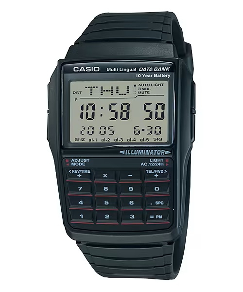 Casio Vintage Mod. Databank Calculator - Black