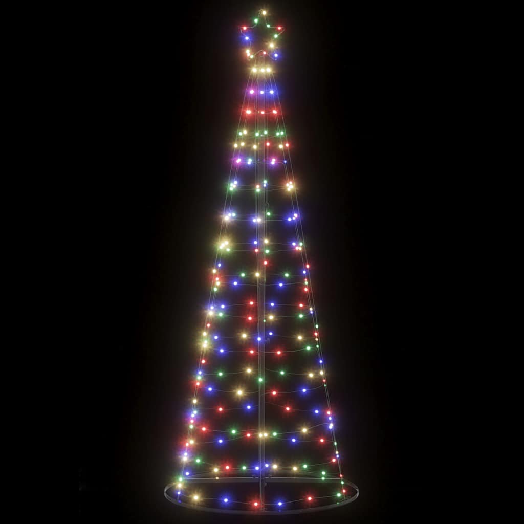Albero Di Natale A Led 200 Led Colorato 182 cm