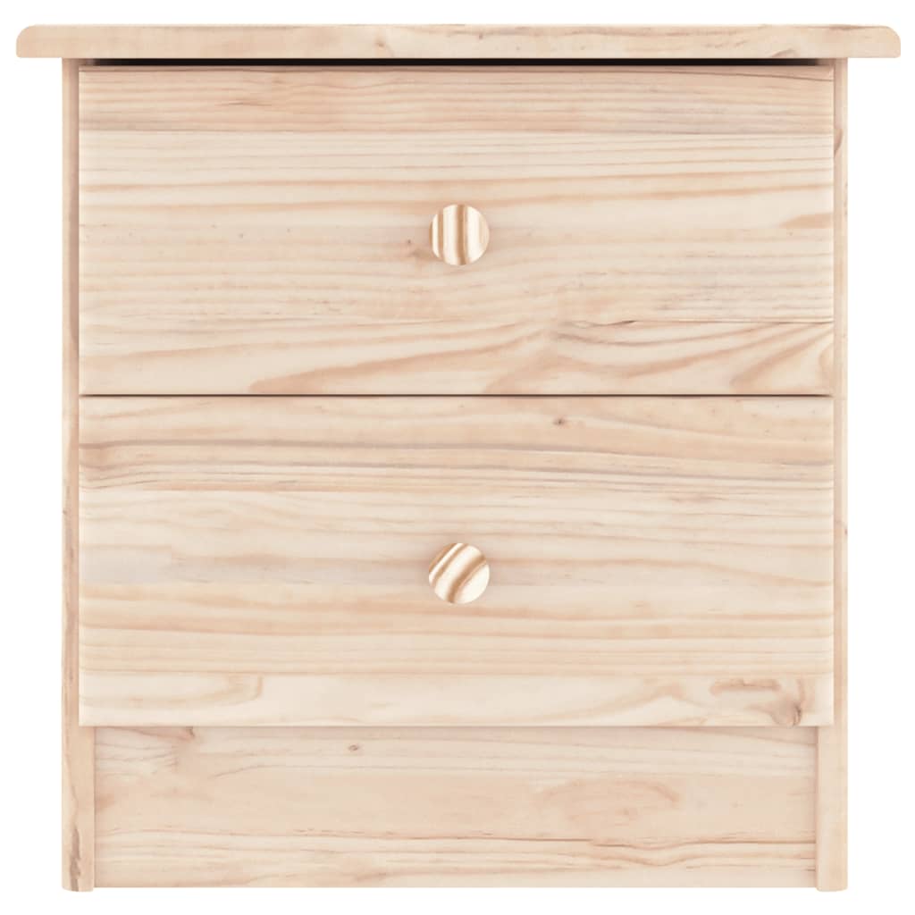Comodino Alta 41x35x41 Cm In Legno Massello Di Pino - Image 3