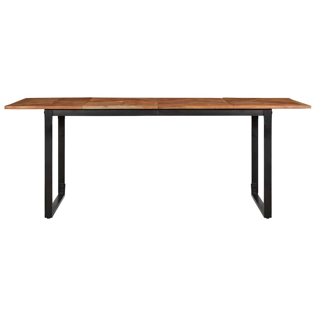 Tavolo Da Pranzo 200x100x75 Cm In Legno Massello Di Acacia