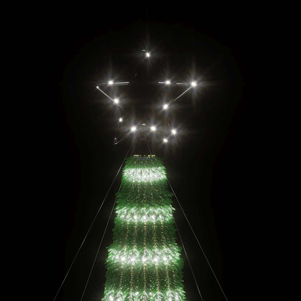 Albero Di Natale A Led 275 Led Bianco Freddo 180 cm - Image 5