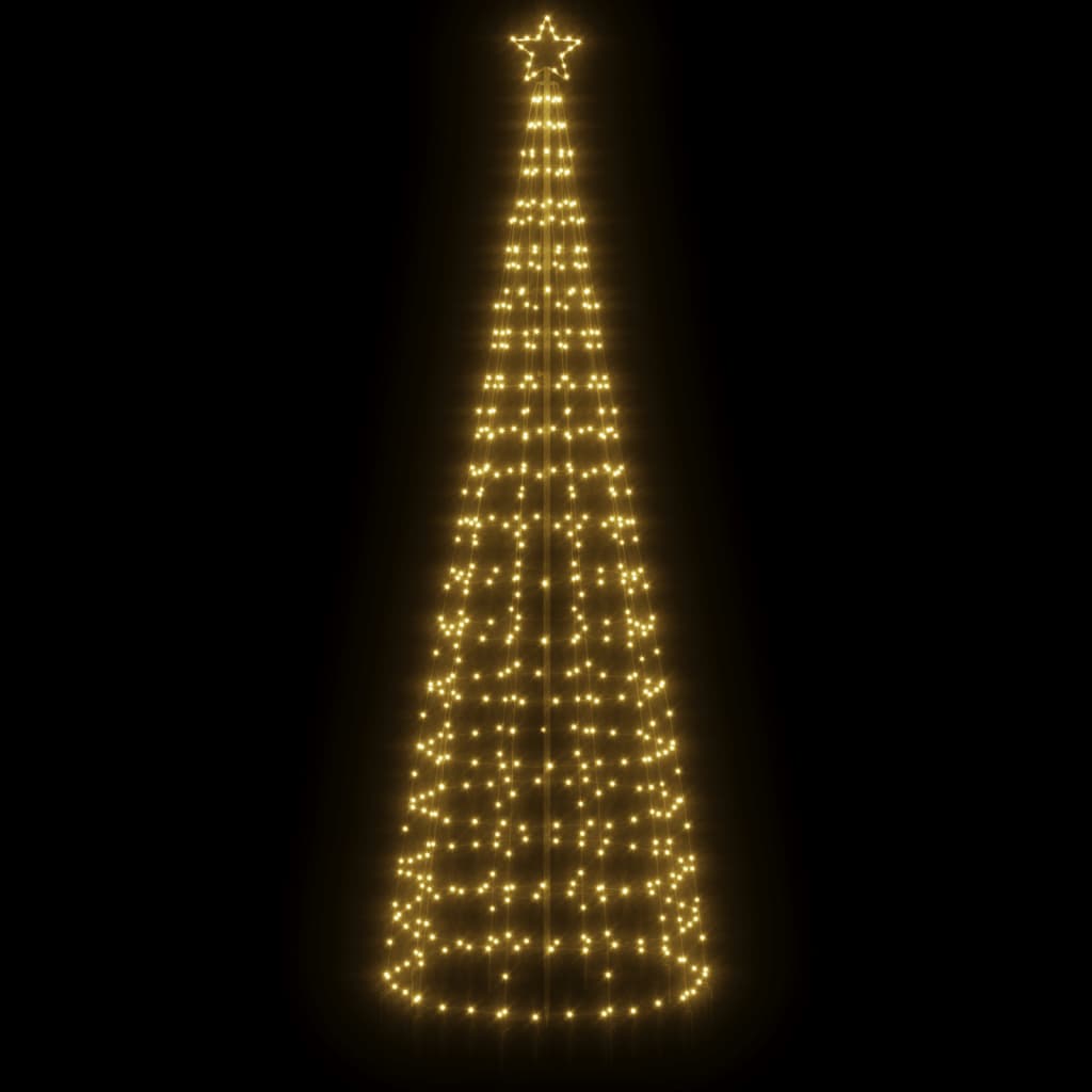 Albero Di Natale A Led Con Punte 570 Led Bianco Caldo 300 cm - Image 3