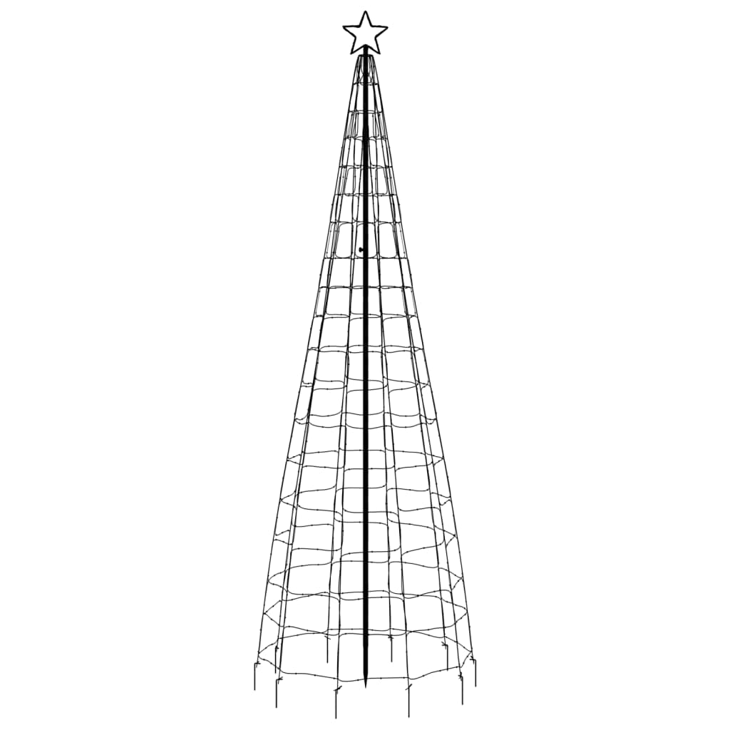 Albero Di Natale A Led Con Punte 570 Led Bianco Caldo 300 cm - Image 4