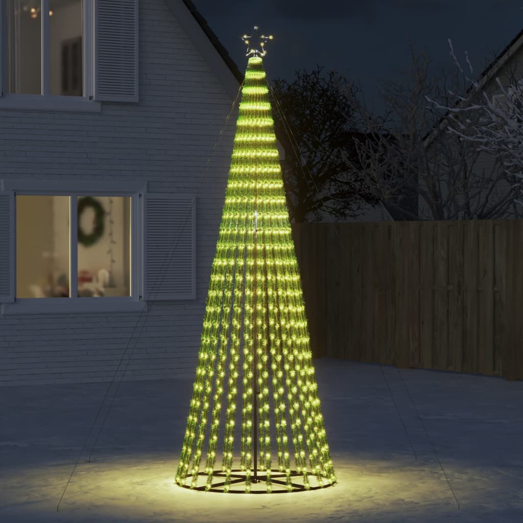 Albero Di Natale A Led 688 Led Bianco Caldo 300 cm