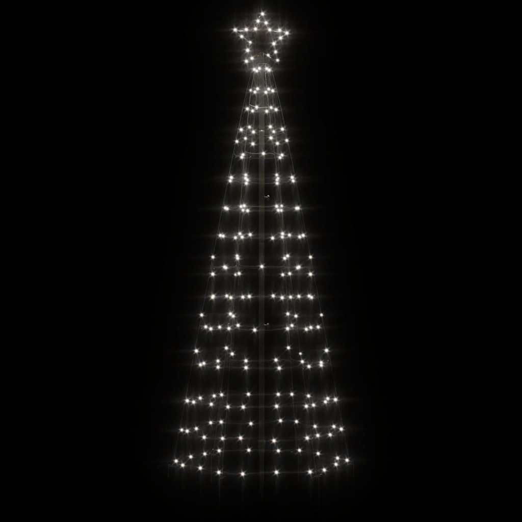 Albero Di Natale A Led Con Punte 220 Led Bianco Freddo 180 cm - Image 3