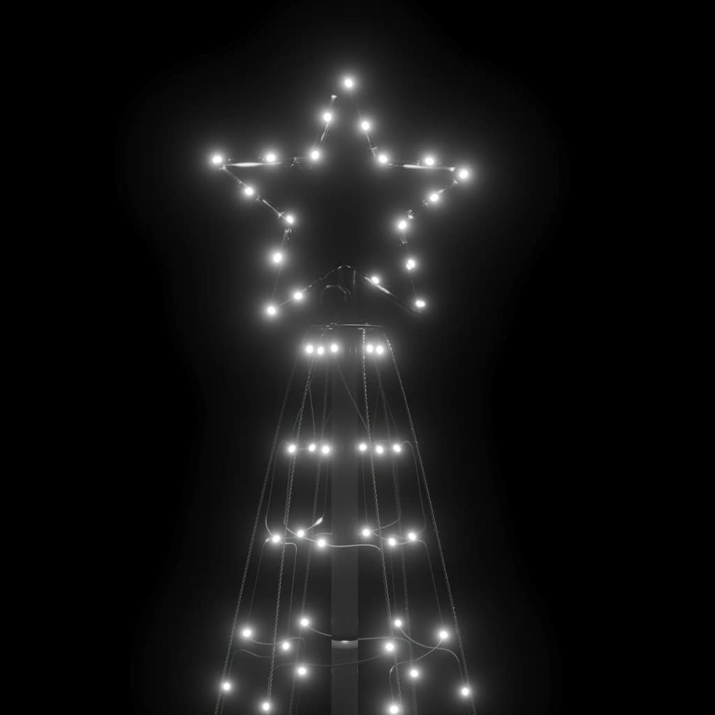 Albero Di Natale A Led Con Punte 220 Led Bianco Freddo 180 cm - Image 5
