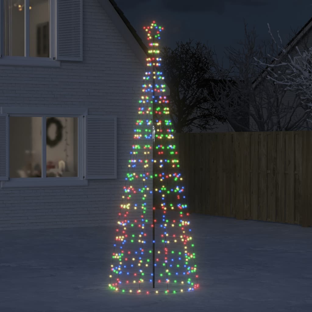 Albero Di Natale A Led Con Punte 570 Led Colorato 300 cm