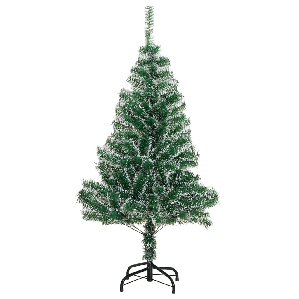 Albero Di Natale Artificiale Con Neve Fioccata Verde 150 cm