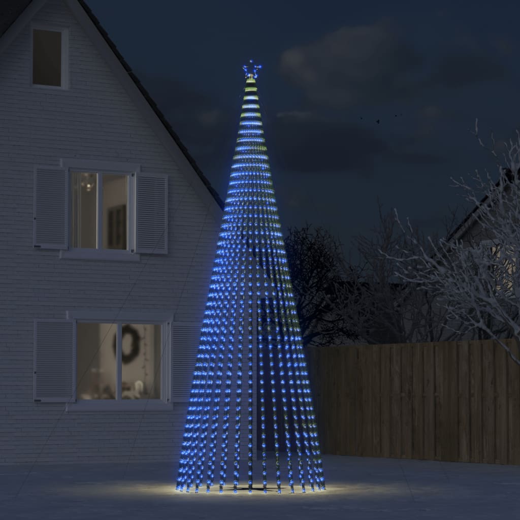 Albero Di Natale A Led 1544 Led Blu 500 cm