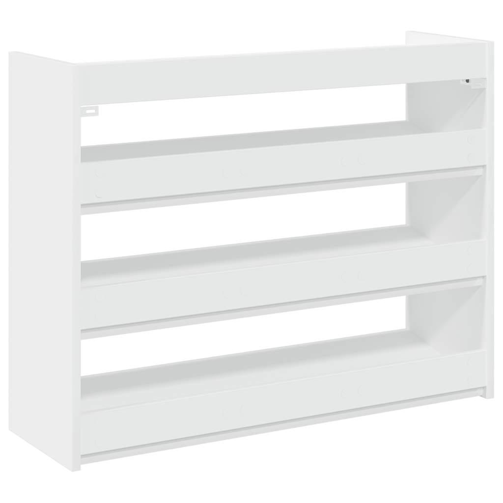 Scarpiera Bianca 80x25x62 Cm In Legno Multistrato - Image 5