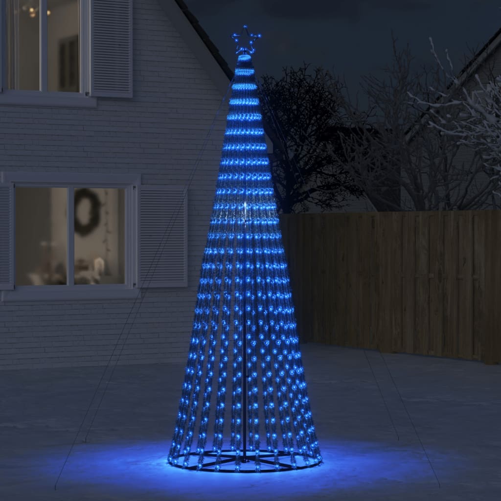Albero Di Natale A Led 688 Led Blu 300 cm