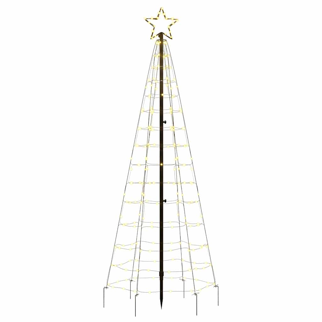 Albero Di Natale A Led Con Punte 220 Led Bianco Caldo 180 cm - Image 4