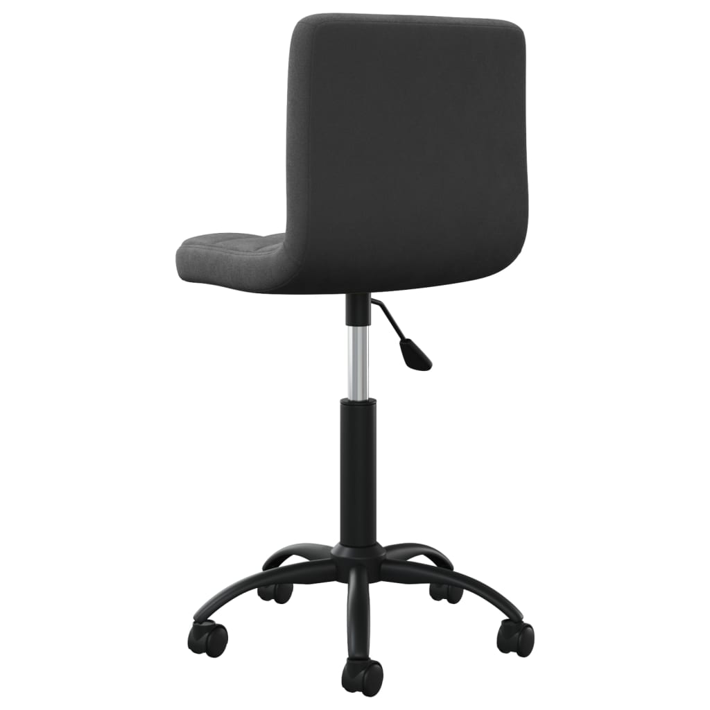 Sedia Girevole Da Ufficio Nera In Velluto - Image 4