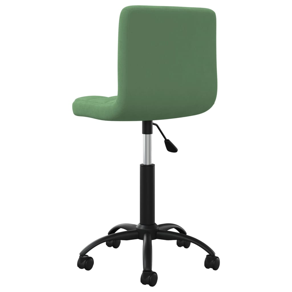 Sedia Da Ufficio Girevole Verde Scuro In Velluto - Image 4
