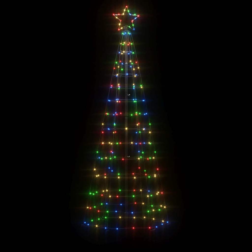 Albero Di Natale A Led Con Punte 220 Led Colorato 180 cm - Image 3