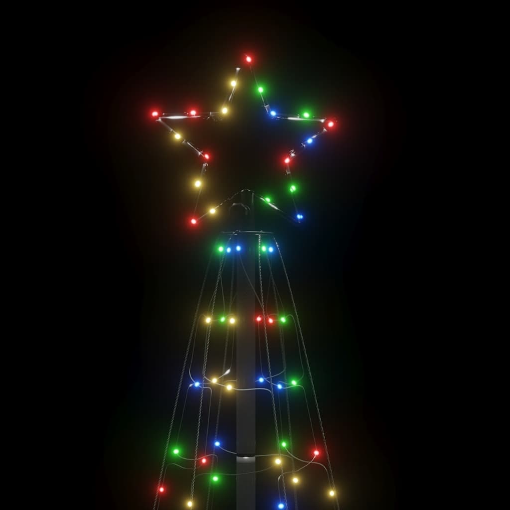 Albero Di Natale A Led Con Punte 220 Led Colorato 180 cm - Image 5