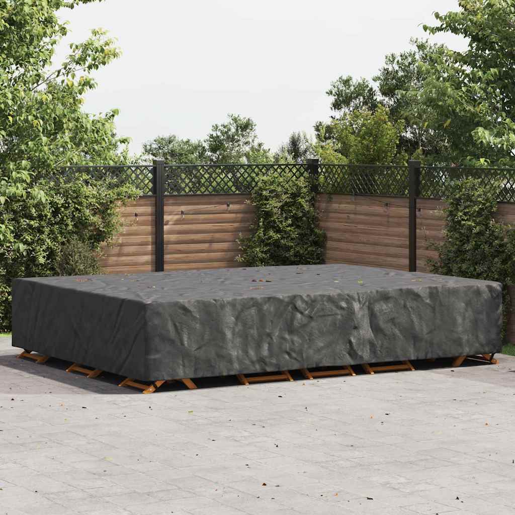 Copertura Per Mobili Da Esterno Nero 350 X 260 X 90 Cm 210d