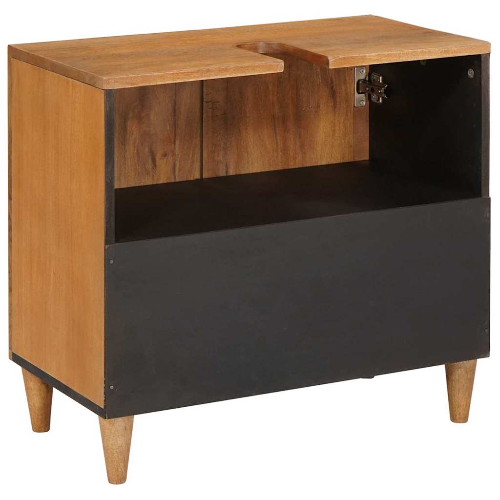 Mobile Da Bagno Con Porta Marrone Chiaro 62 X 33 X 58 cm - Image 5