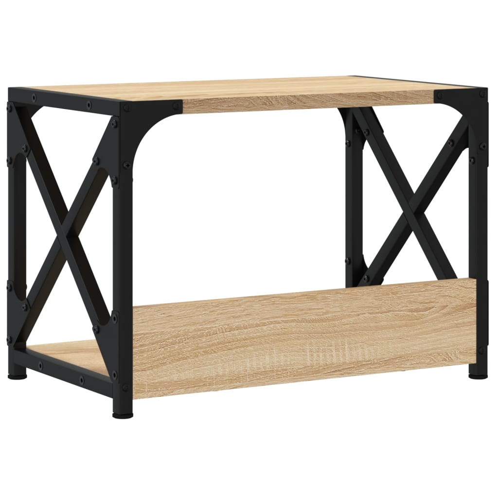 Supporto Stampante 2 Piani Rovere Sonoma 44x26x31,5 Multistrato - Image 5