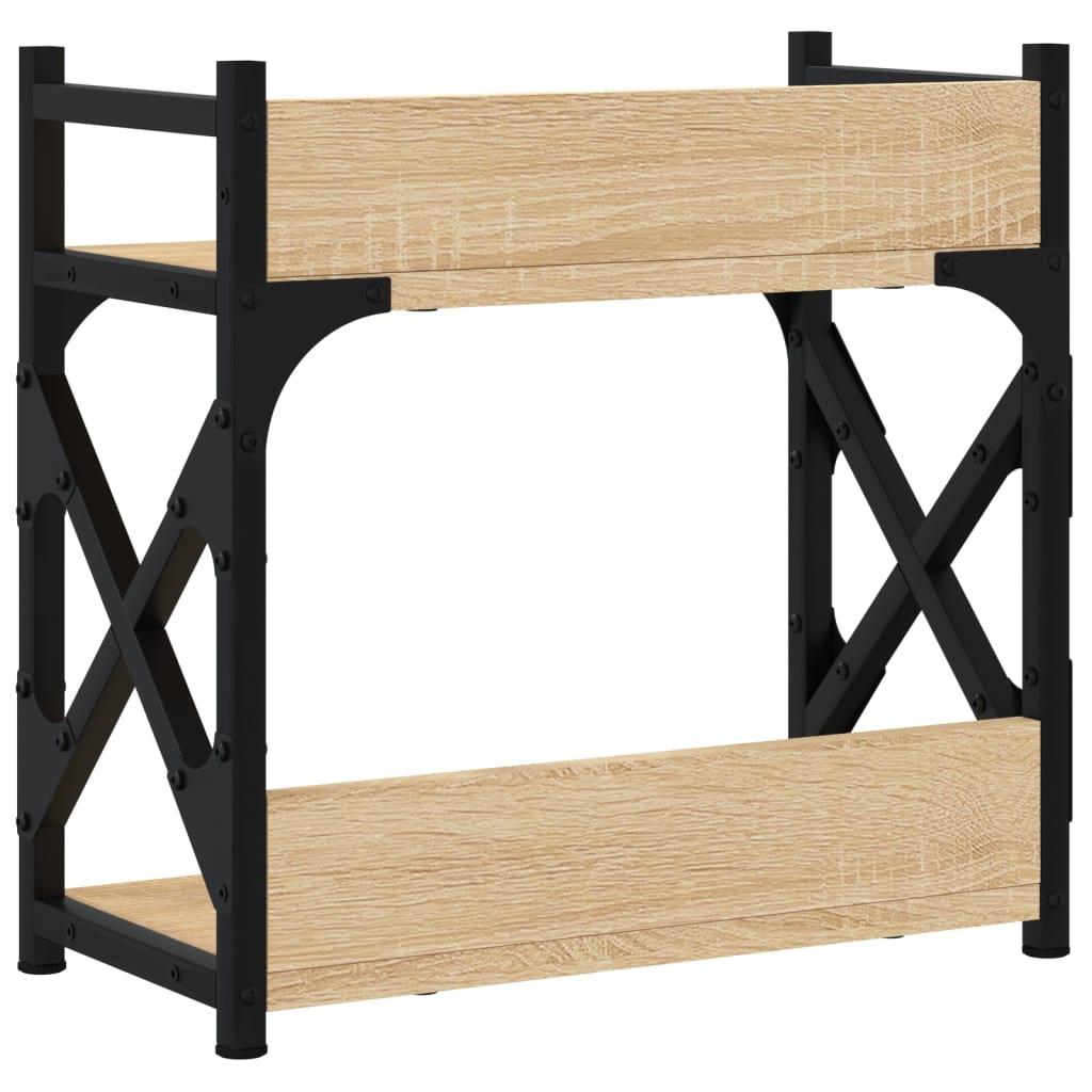 Supporto Stampante 2 Piani Rovere Sonoma 40x20x40cm Multistrato - Image 5