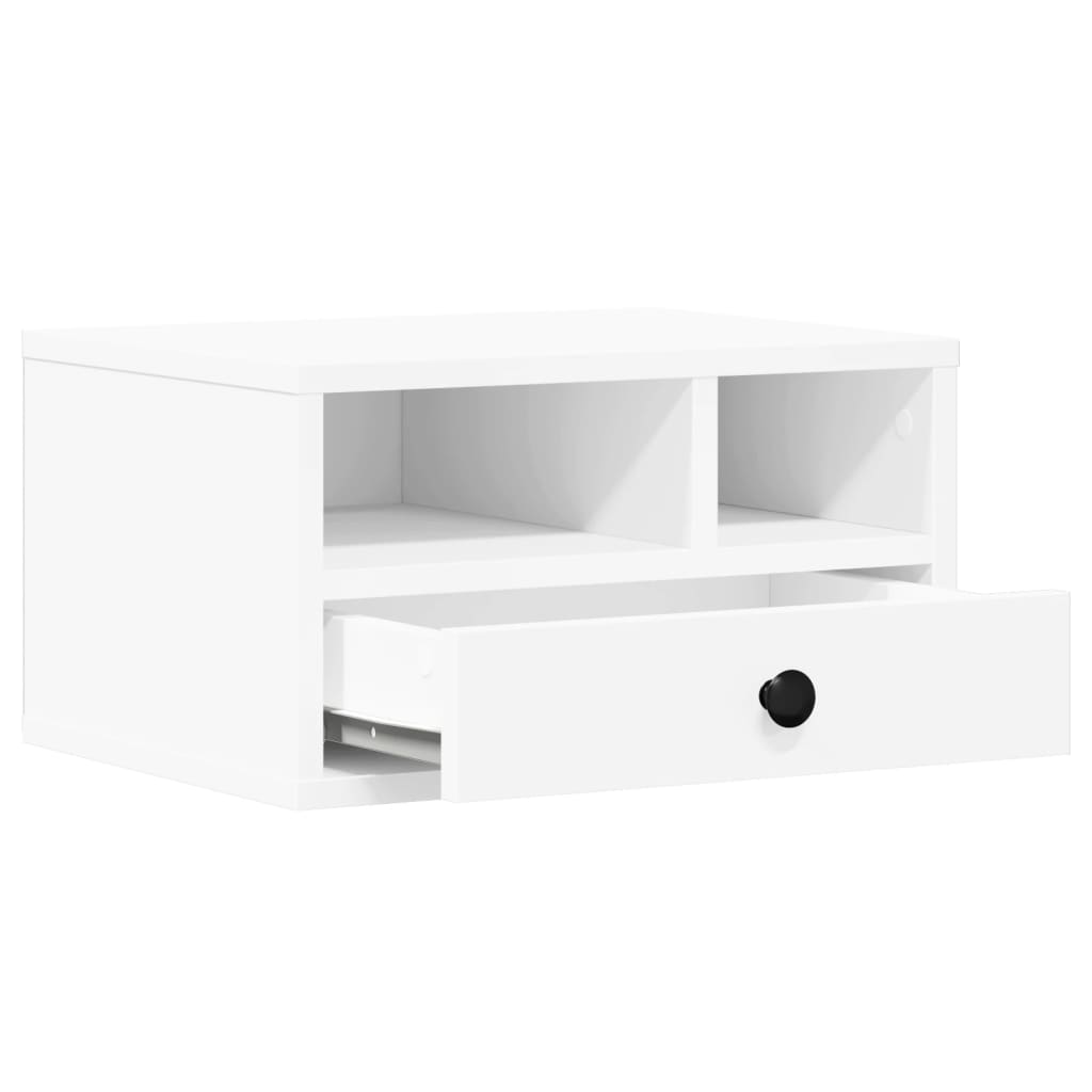 Supporto Per Stampante Bianco 40x32x22,5 Cm Legno Multistrato - Image 4