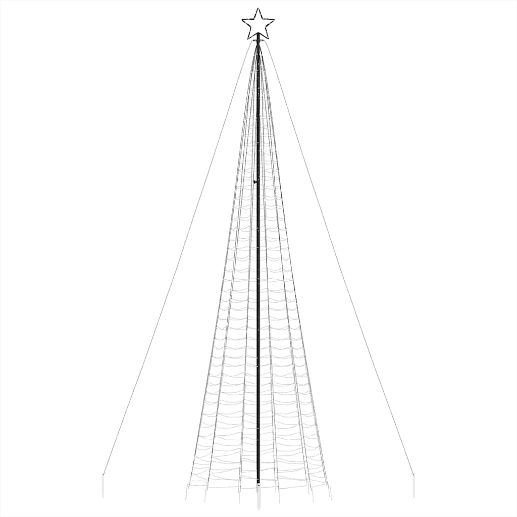 Albero Di Natale A Led Con Punte 1534 Led Bianco Freddo 500 cm - Image 4