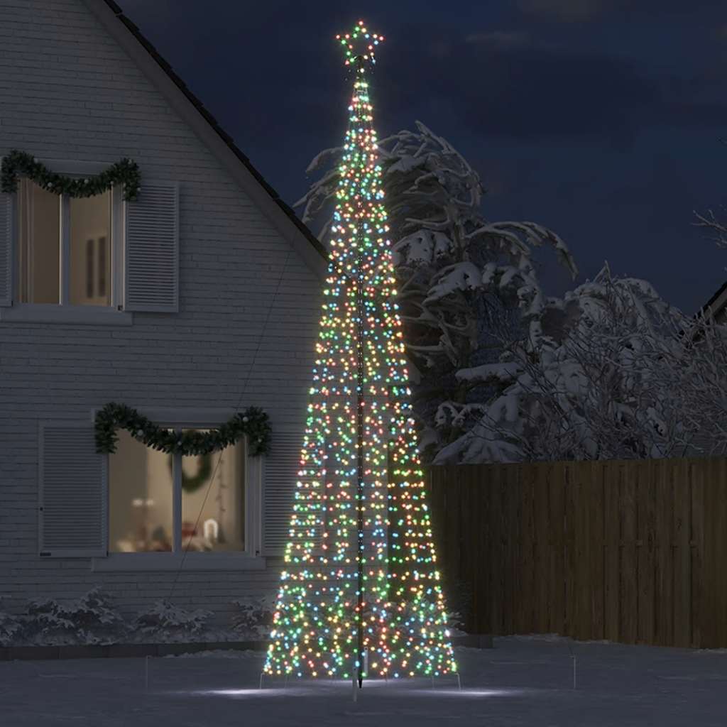 Albero Di Natale A Led Con Punte 1534 Led Colorato 500 cm - Image 3